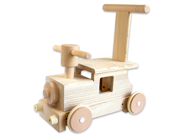 森の汽車ポッポ 赤ちゃんの木製乗り物 日本製 木のおもちゃ ポプリの森